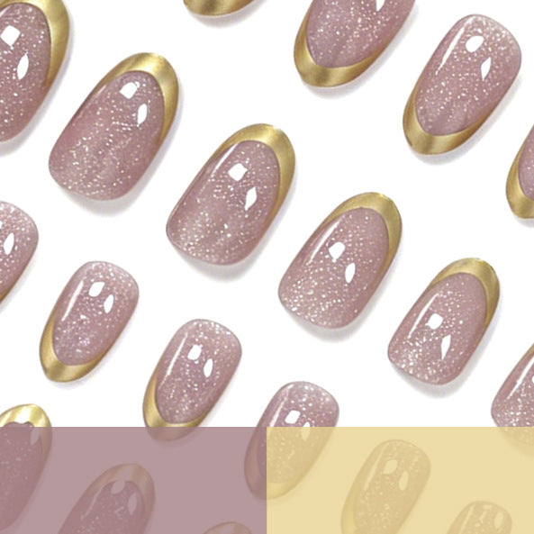 Elegante Glänzende Nagelkunst Verlängerungen Karnz