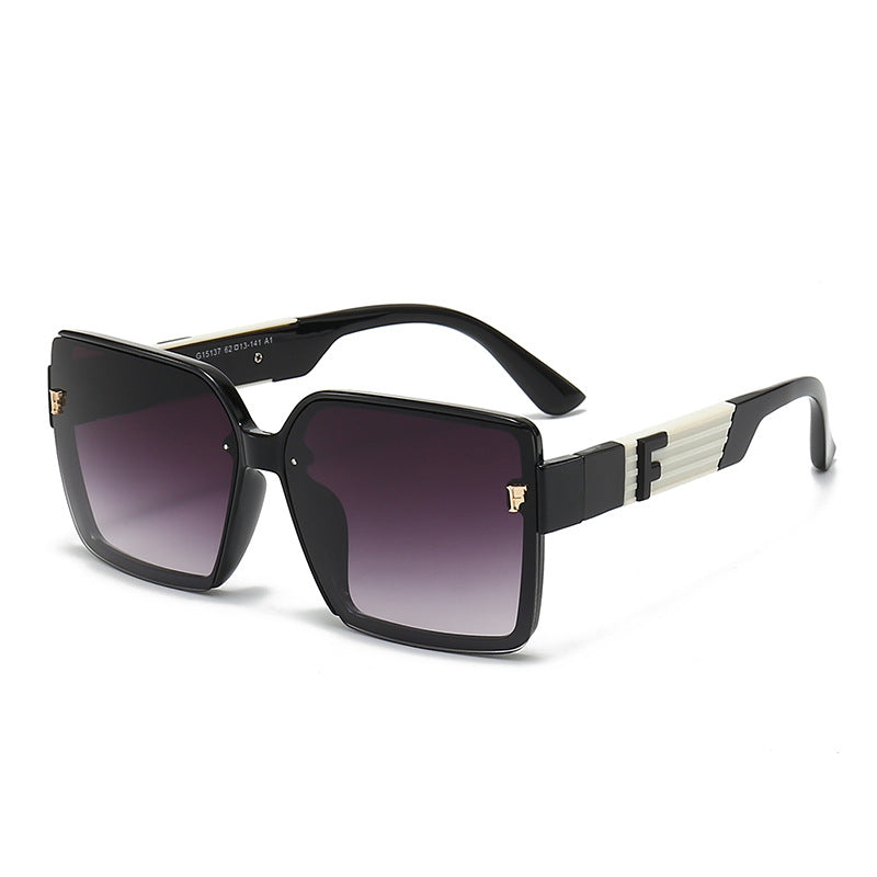Damen quadratische Sonnenbrille mit luxuriösem Rahmen und polarisierenden Gläsern Karnz