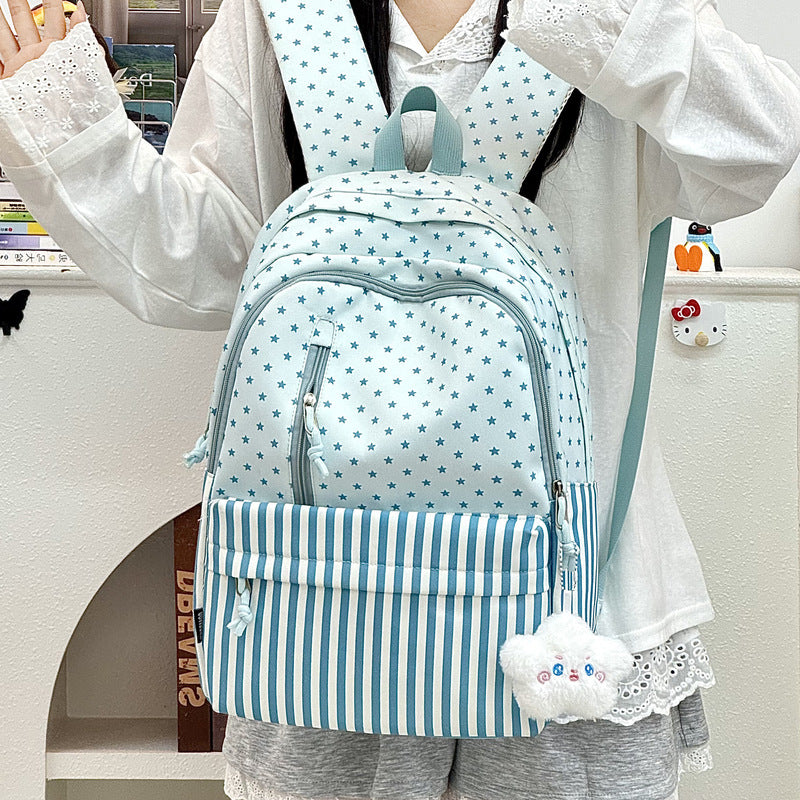Stylischer Sternenbedruckter Rucksack mit großem Fassungsvermögen Karnz