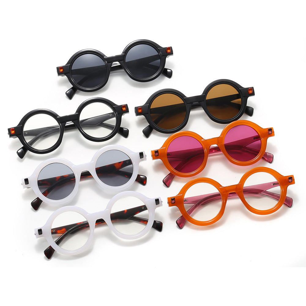 Damen modische runde Brille mit luxuriösem Design Karnz