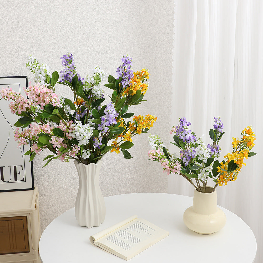 Künstlicher Blütenzweig mit leuchtenden Blüten Karnz