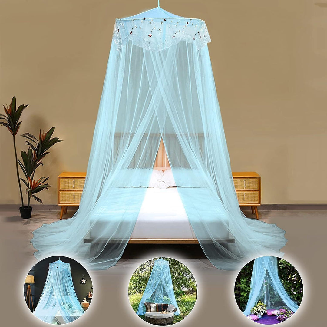 Elegantes Moskitonetz für Himmelbett Karnz