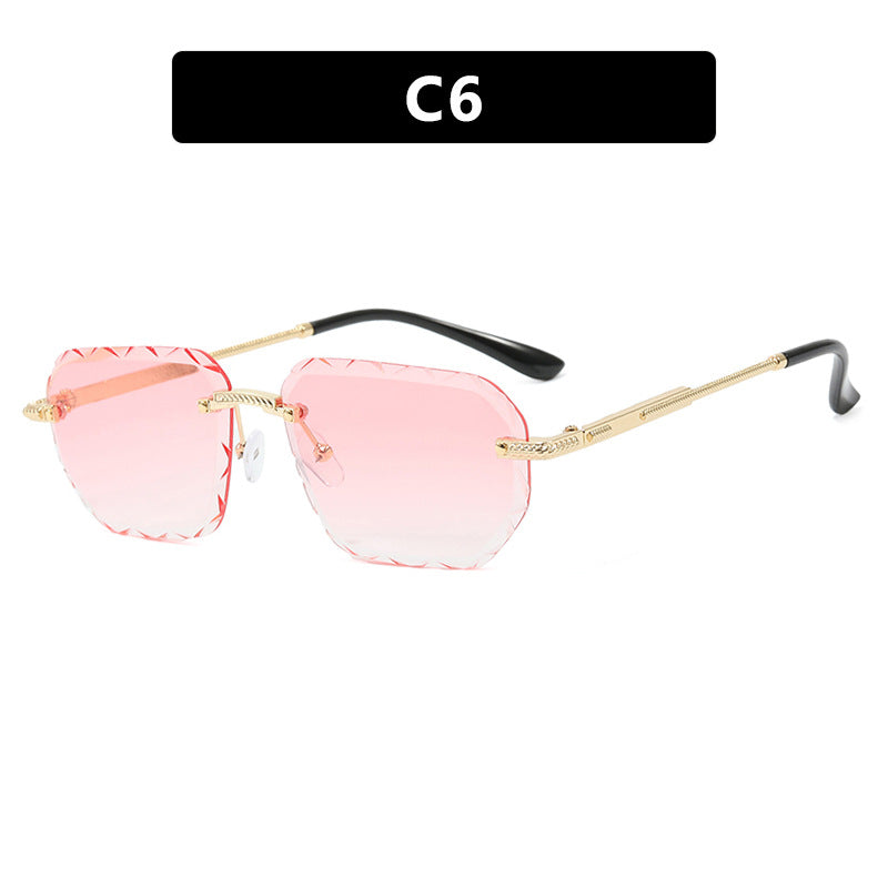 Damen geometrische Sonnenbrille mit verspiegelten Gläsern und robustem Rahmen Karnz
