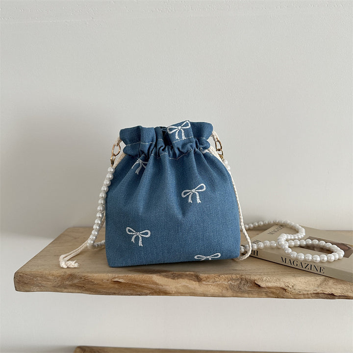 Schöne Schnürmini-Schultertasche