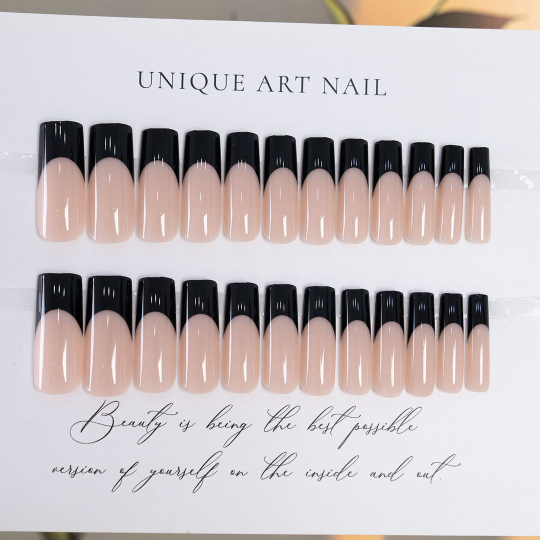Künstlerisches langes Stiletto Press-On Nagelset