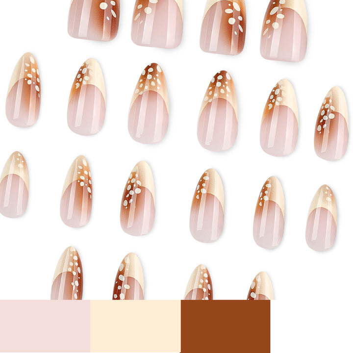 Elegante Kunstnägel mit trendigem Ombre-Design und kreativen Akzenten Karnz