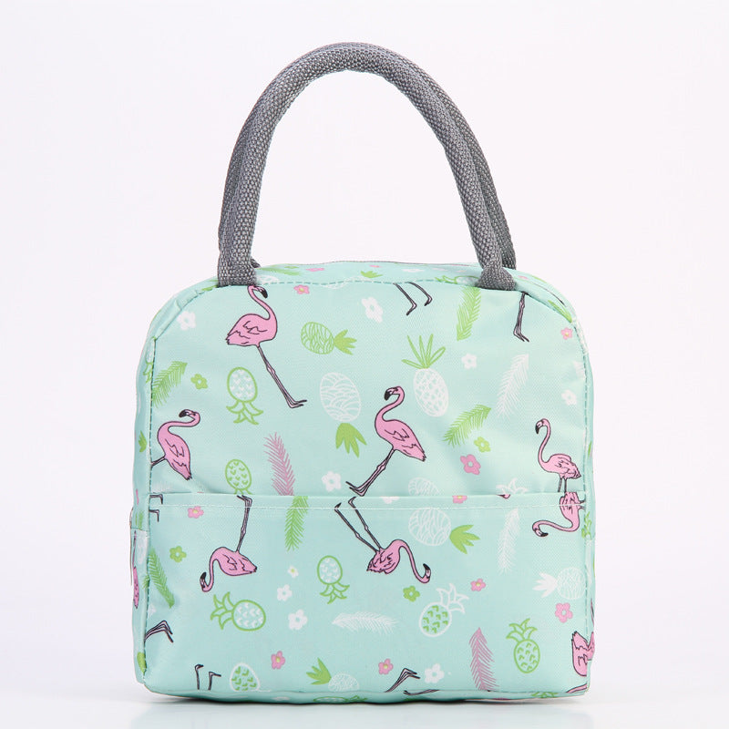 Stilvolle isolierte tropische Lunchkühltasche Karnz