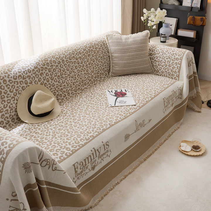 Künstlerischer Leopardenmuster Sofa-Wurfdecke