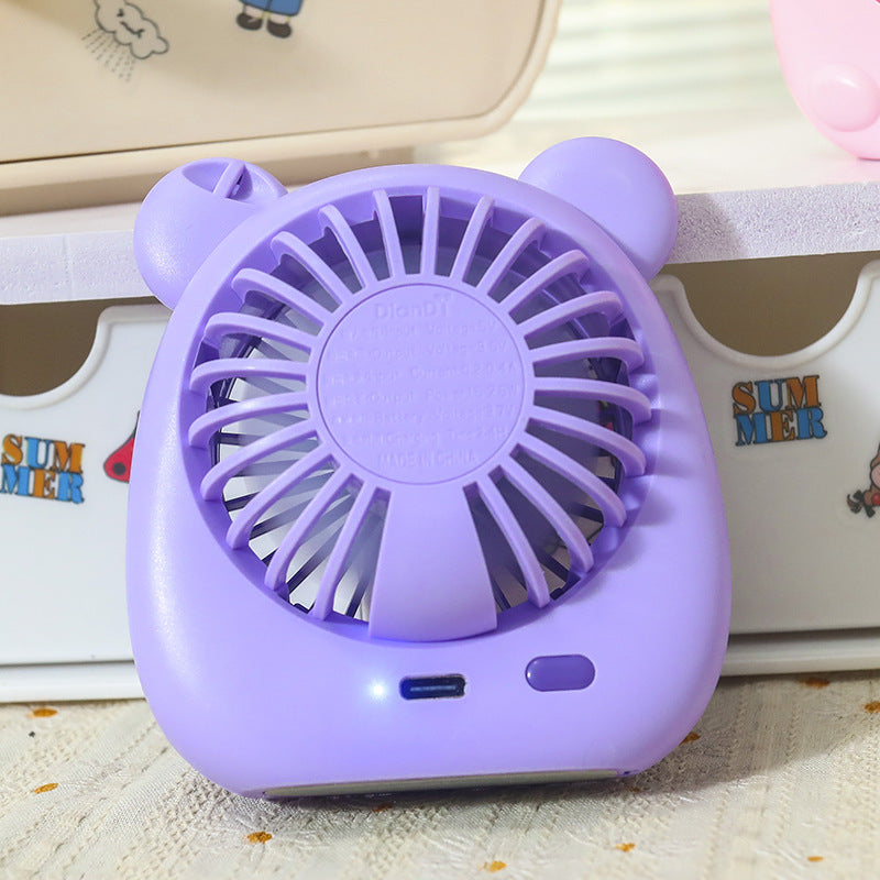 Damen Tragbarer Handventilator mit kreativem Bärendesign Karnz