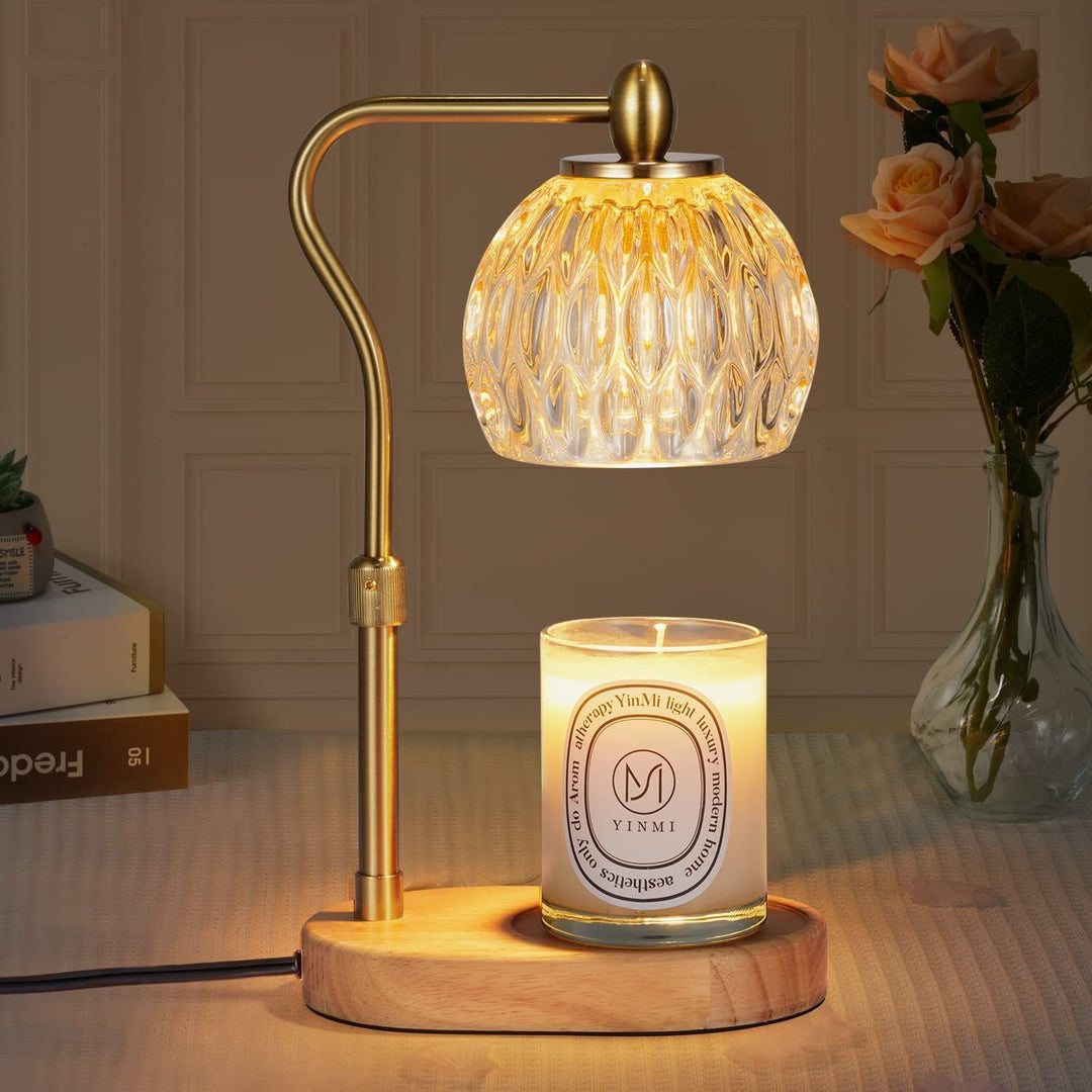Künstlerische Glastischlampe