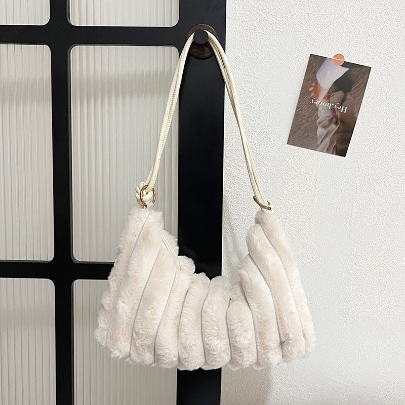Plüsch Texturierte Handtasche
