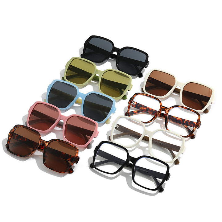 Elegante Übergroße Quadratische Fassung Brille Karnz