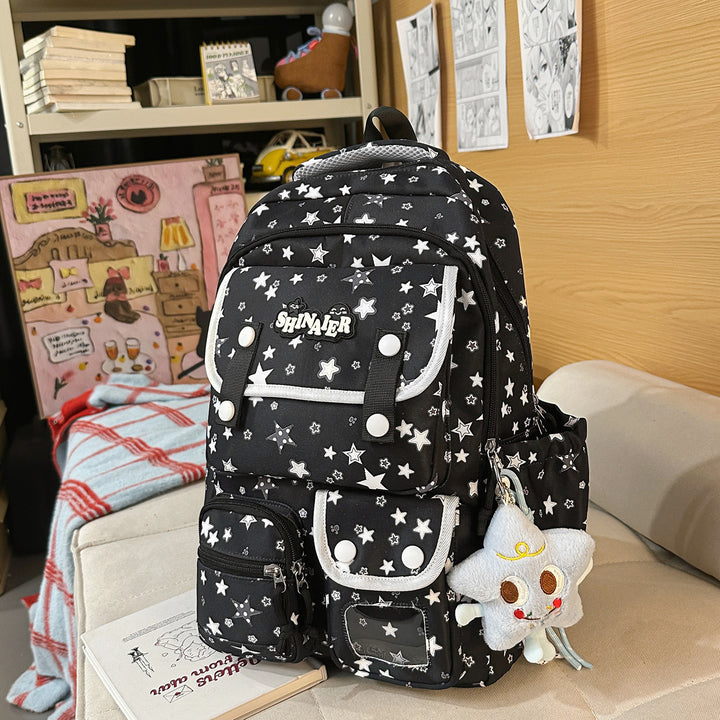 Stylischer Sternenmuster-Rucksack Karnz