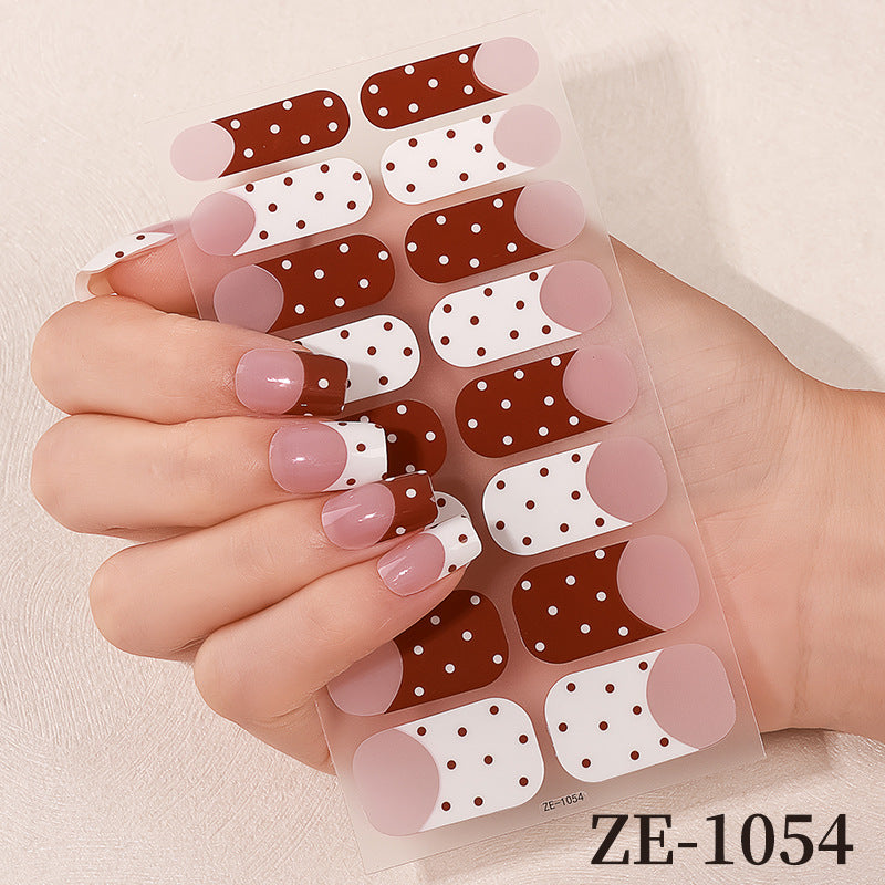 Blumen Design Nagelkunst Wraps