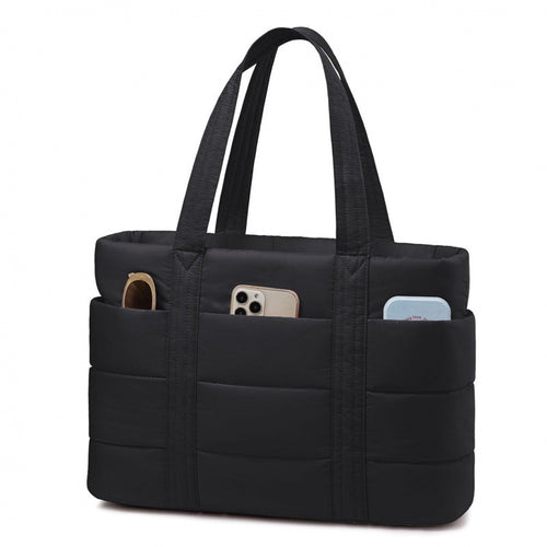 Gepolsterte Alltags-Handtasche mit Praktischen Außentaschen Karnz