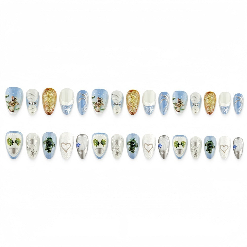 Kreatives Nageldesign-Set mit Wintermotiven Karnz
