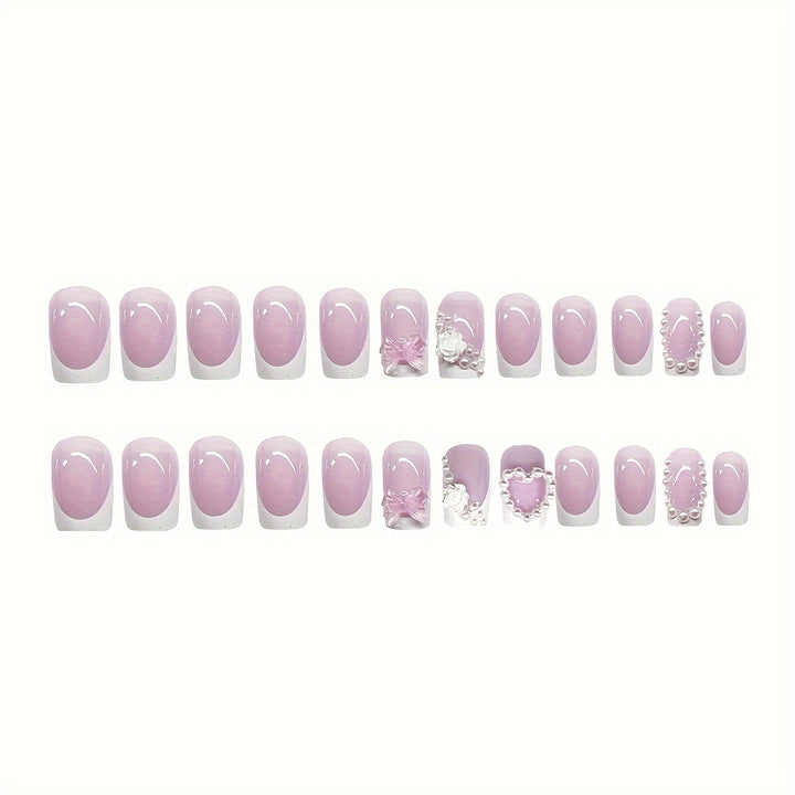 Florales Verziertes Nagelkunst Set Karnz