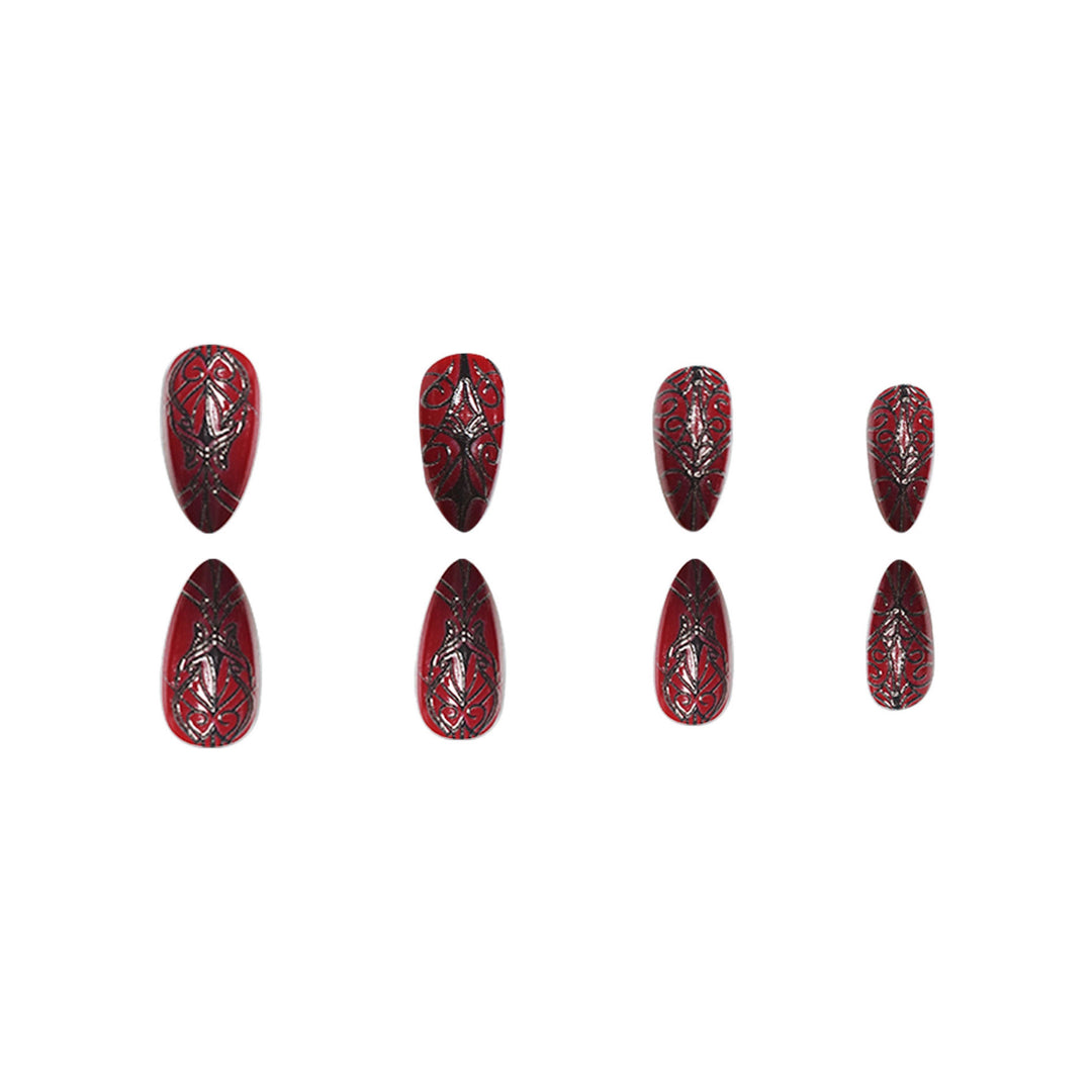 Gothic-inspirierten Stiletto Press-On Nagelverlängerungen Karnz