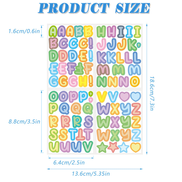 Farbige Alphabet Sticker Set Karnz
