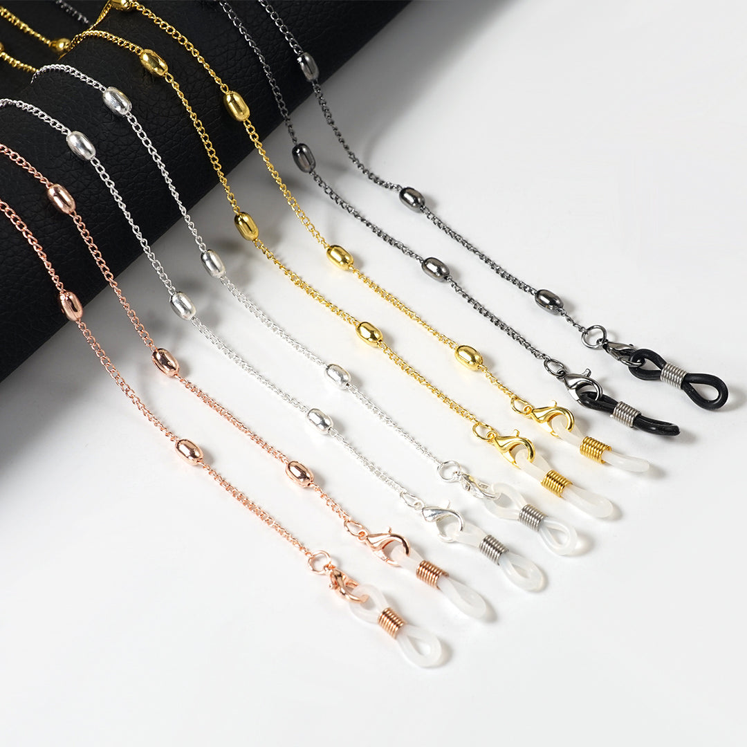 Stylische Metallbrillenhalterkette Karnz