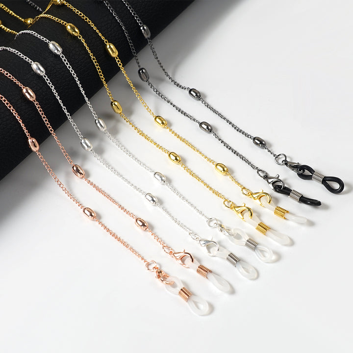 Stylische Metallbrillenhalterkette Karnz