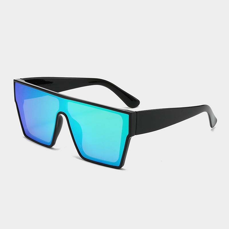 Damen modische Sonnenbrille mit angularen Gläsern Karnz