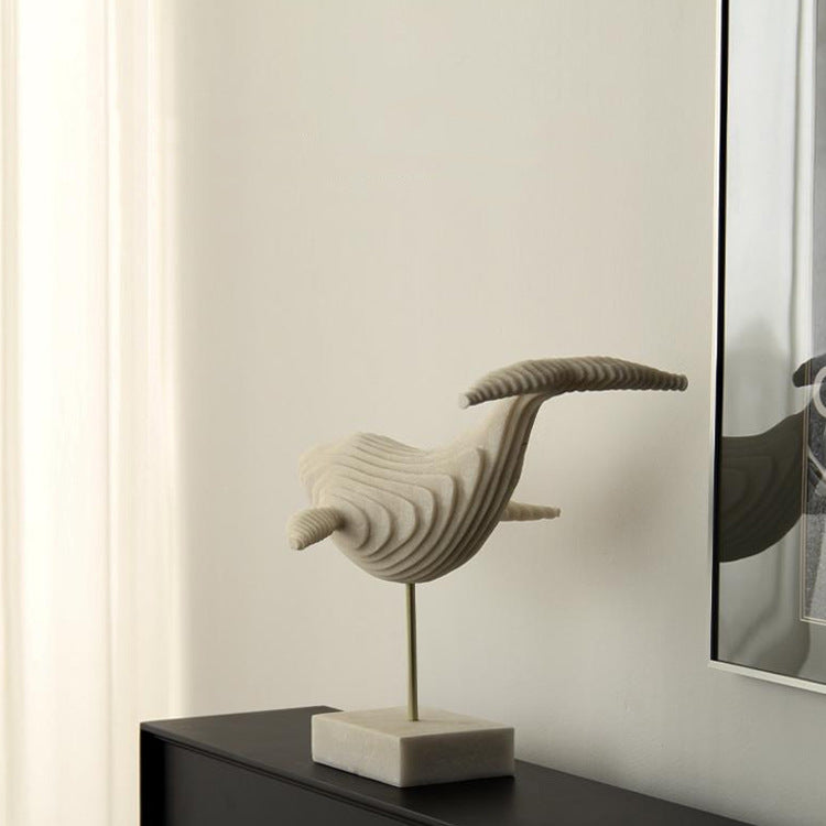 Künstlerische Walskulptur
