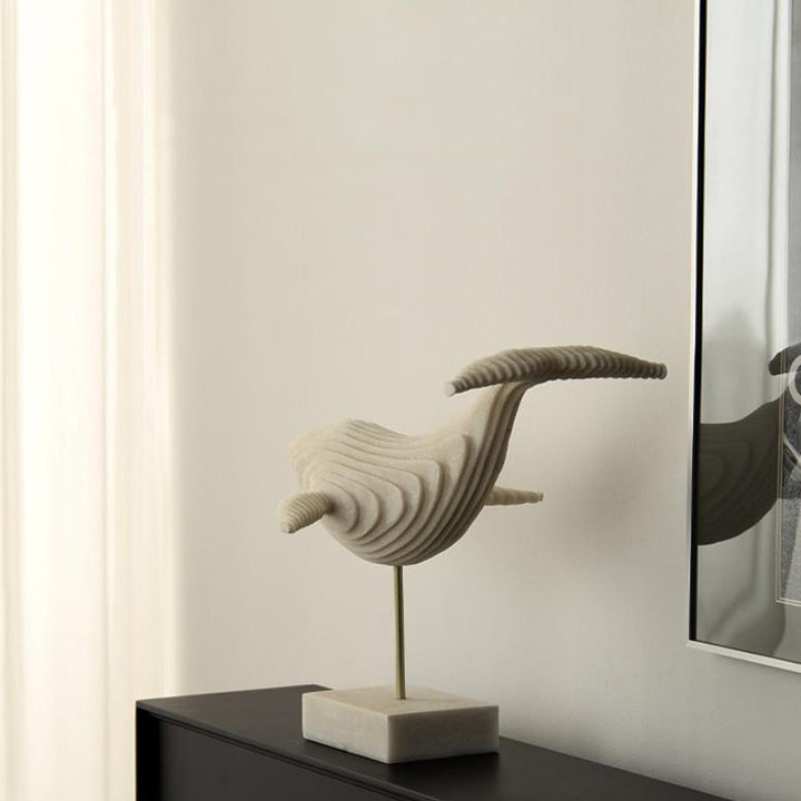 Künstlerische Walskulptur