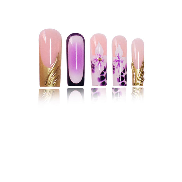 Floral Acryl Nagelkunst Verlängerungen Karnz