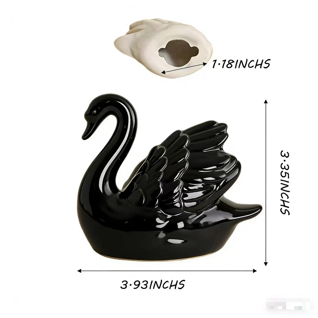 Elegante Keramikschwanfigur Karnz