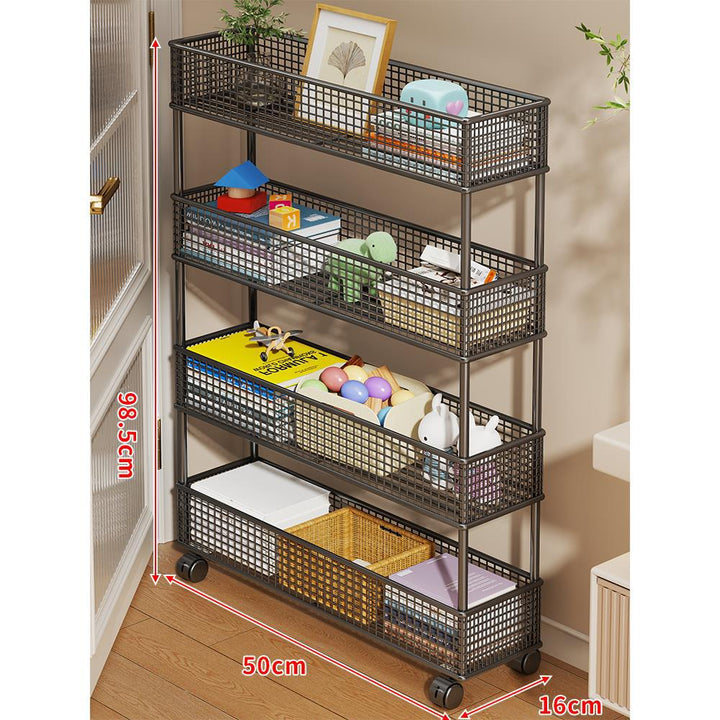 Slim Vertikaler Netzkorb Organizer Regalsystem für enge Räume