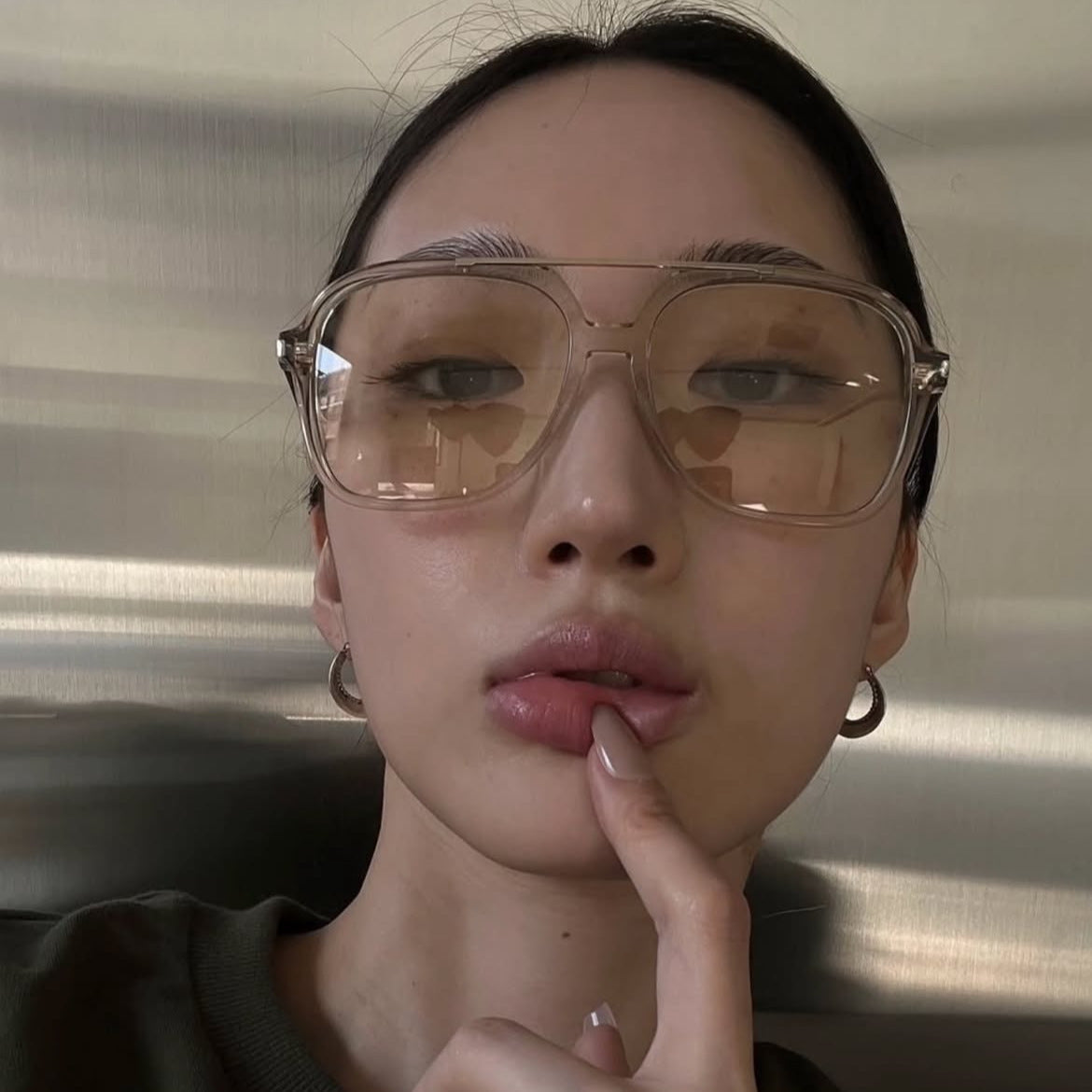 Damen quadratische Sonnenbrille mit schützendem UV-Filter und elegantem Rahmen Karnz