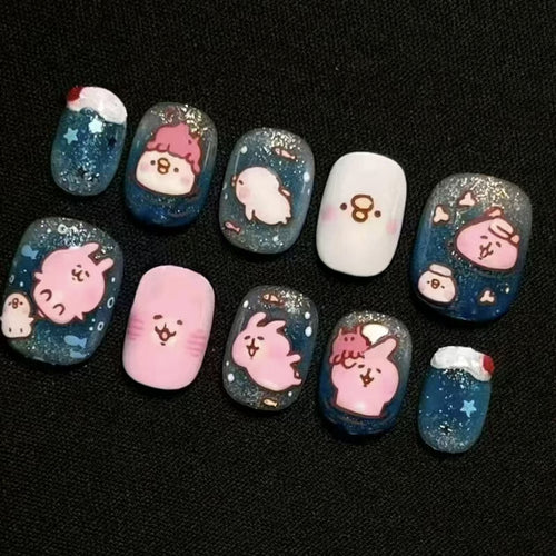 Cartoon-Charakter-Nagelkunst-Set Karnz