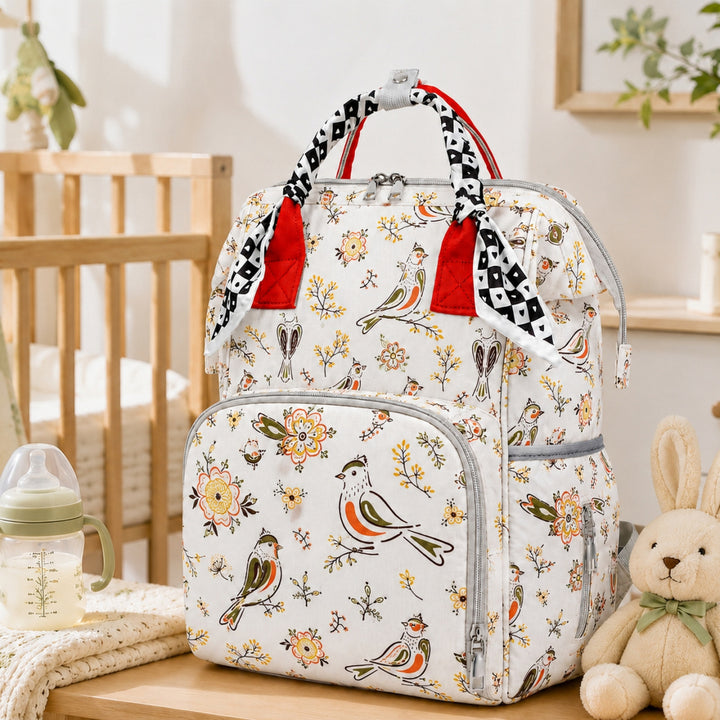 Blumenmuster Multi-Funktions-Wickelrucksack Karnz