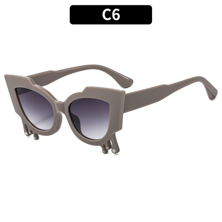 Einzigartige Künstlerische Cat-Eye Sonnenbrille