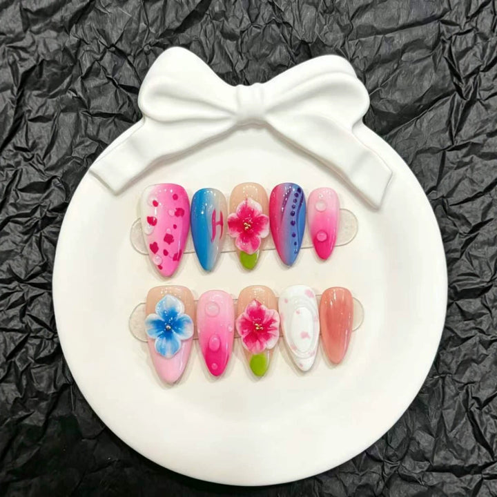 Floral Art Press-On Nagel Set  1791774459