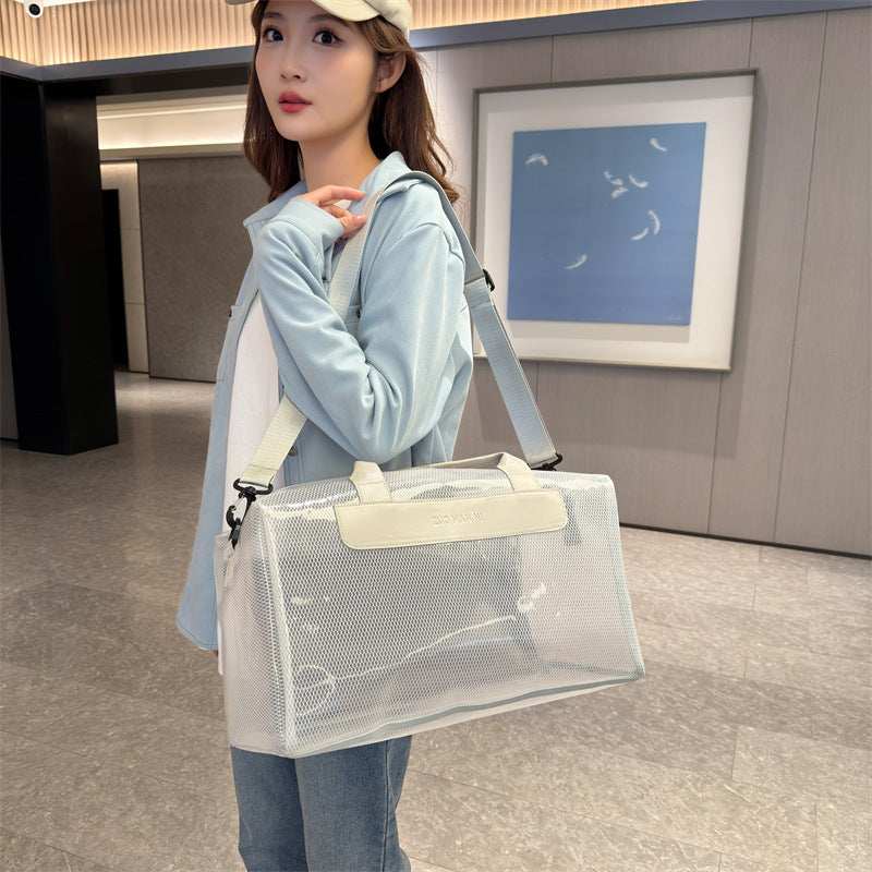 Stylische Mesh Reise Duffel Tasche Karnz