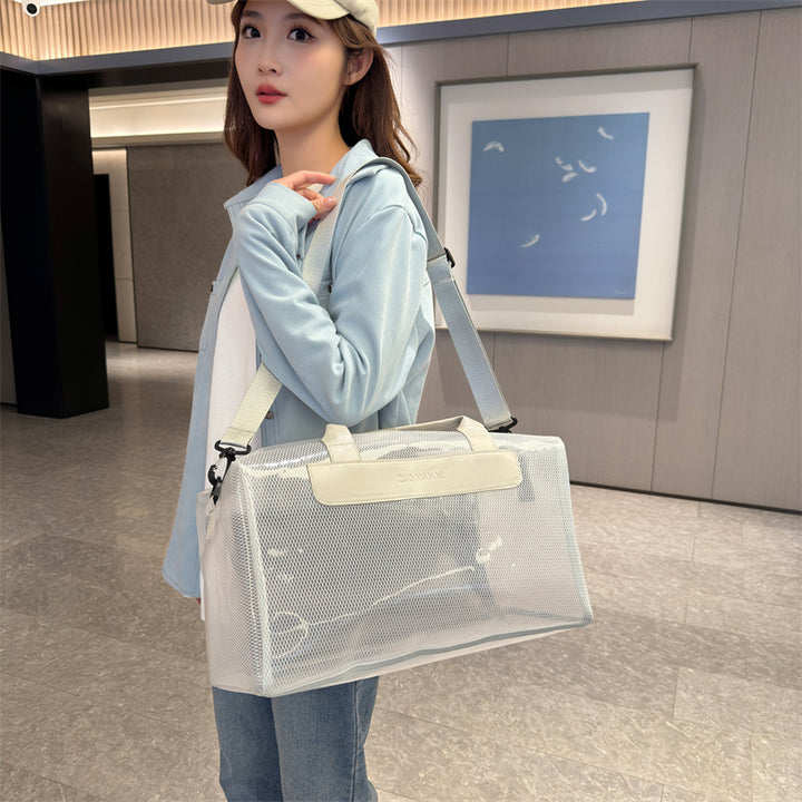 Stylische Mesh Reise Duffel Tasche Karnz