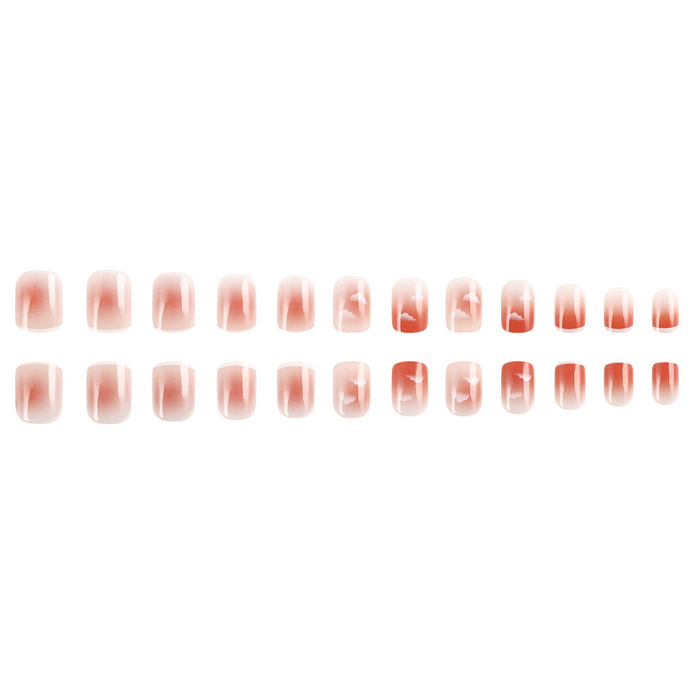 Ombre Cloud Design Press-On Nail Set Karnz