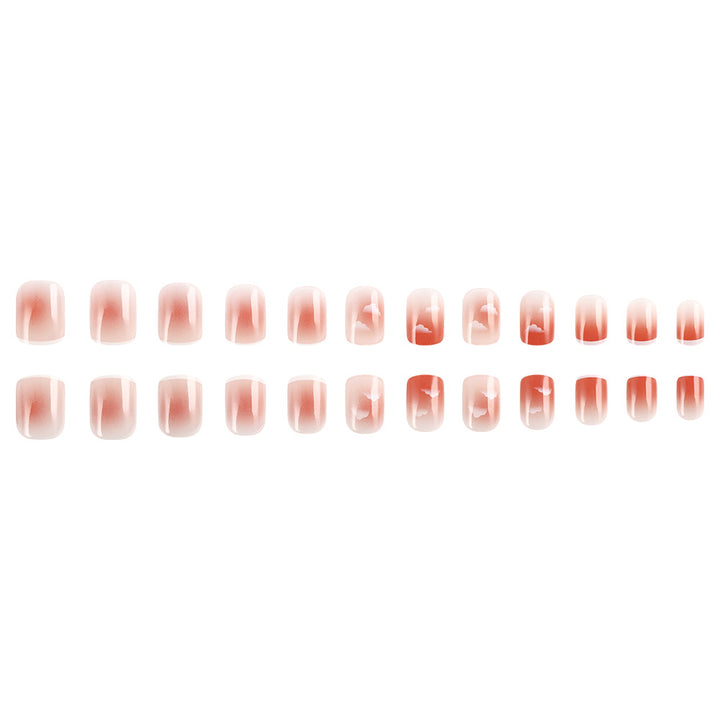 Ombre Cloud Design Press-On Nail Set Karnz