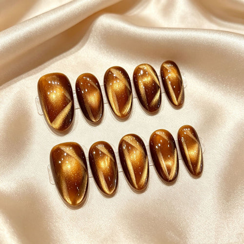 Künstlerisches Glamour Press-On Nagelset