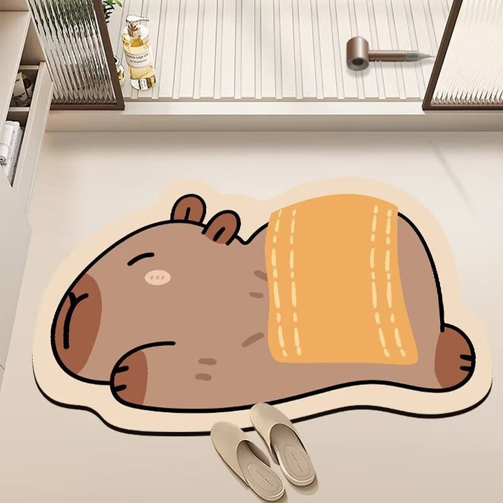 Süßer Cartoon-Bär-förmiger Badematte