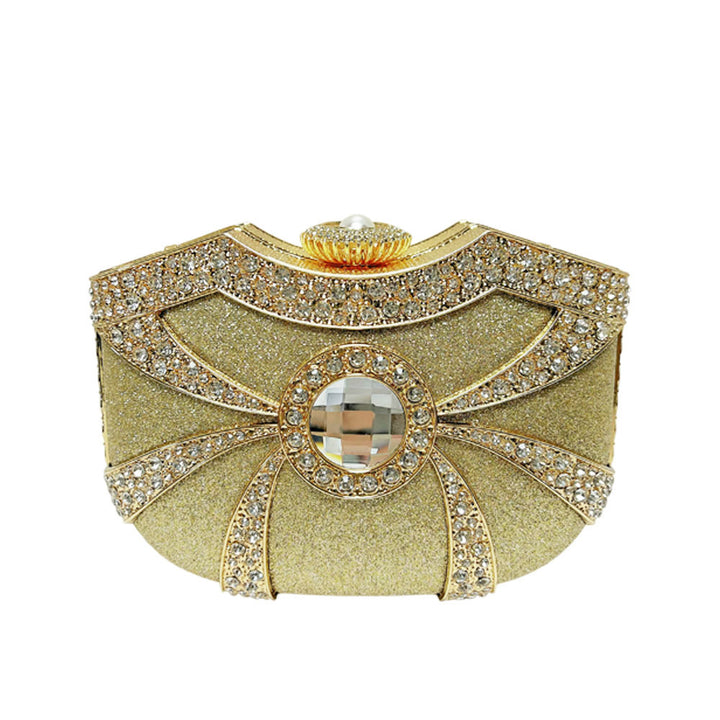 Dekorative Abenda clutch mit Strass-Akzenten