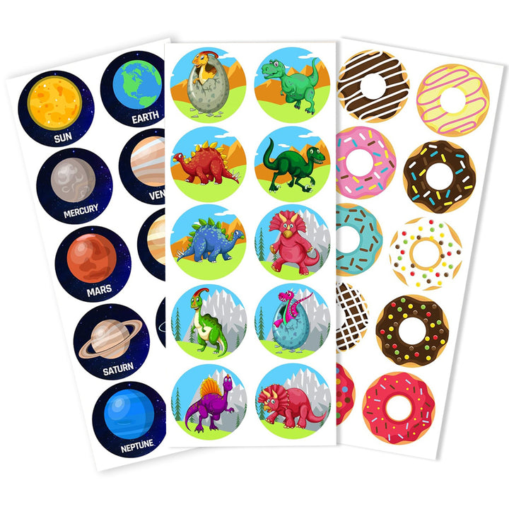 Dekoratives Donut-Aufkleber-Set Karnz