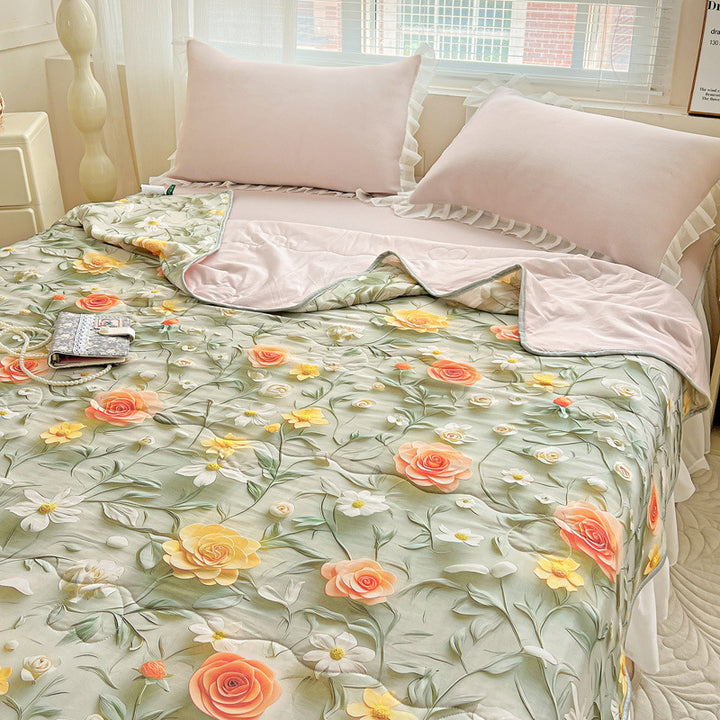 Blumenmuster leichte Decke