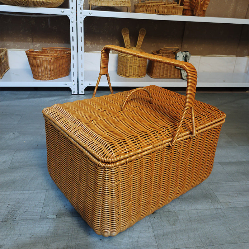 Eleganter Geflochtener Picknickkorb Karnz