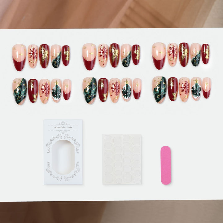 Kunstnagelset mit festlichen Motiven Karnz