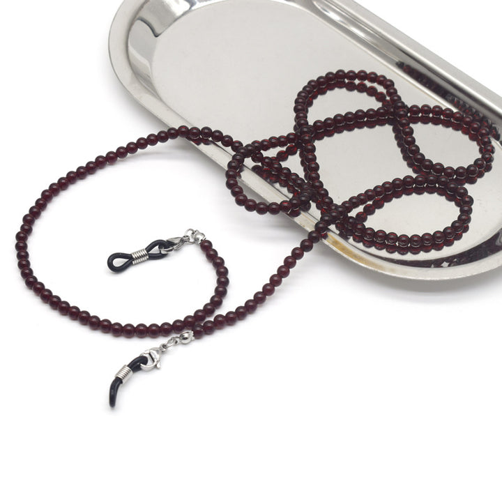 Stylische Perlen-Brillen Kette Karnz
