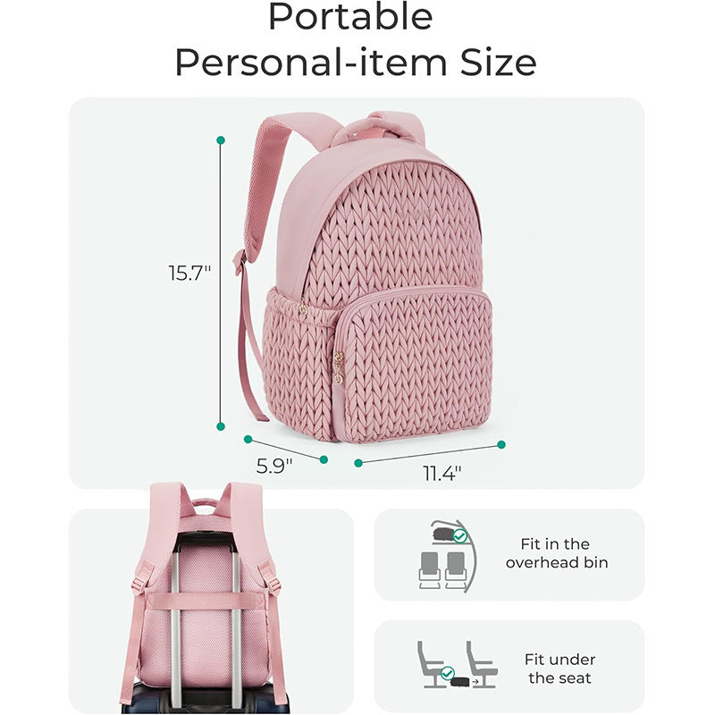 Modischer Rucksack mit Geflochtener Struktur Karnz