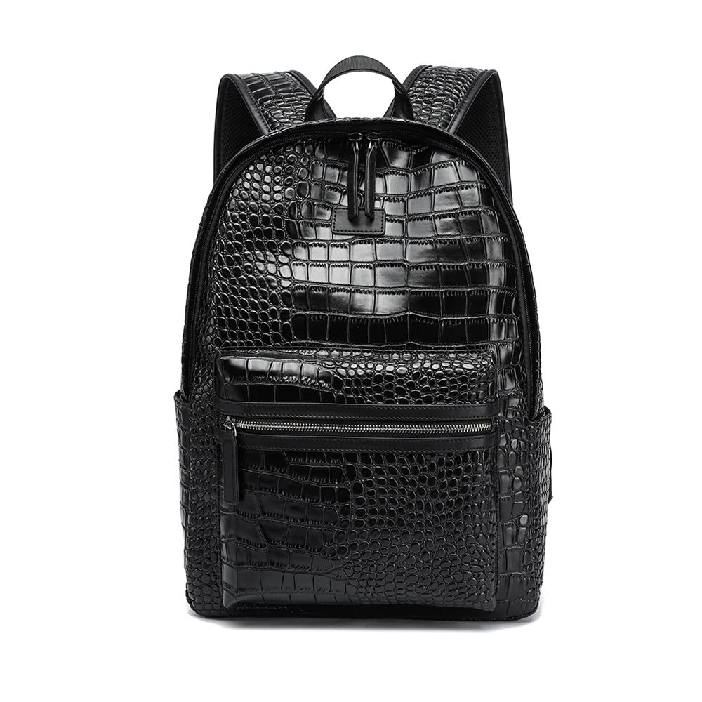 Eleganter Rucksack Im Krokodil-Look Karnz